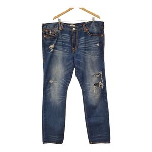 True Religion Mens Ricky Vintage Super T Relax Straight Jean 46